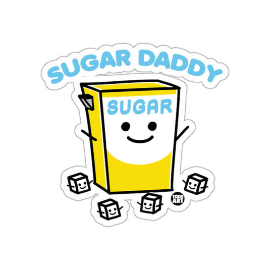 Sugar Daddy Sugar Box with Cute Faces Sticker