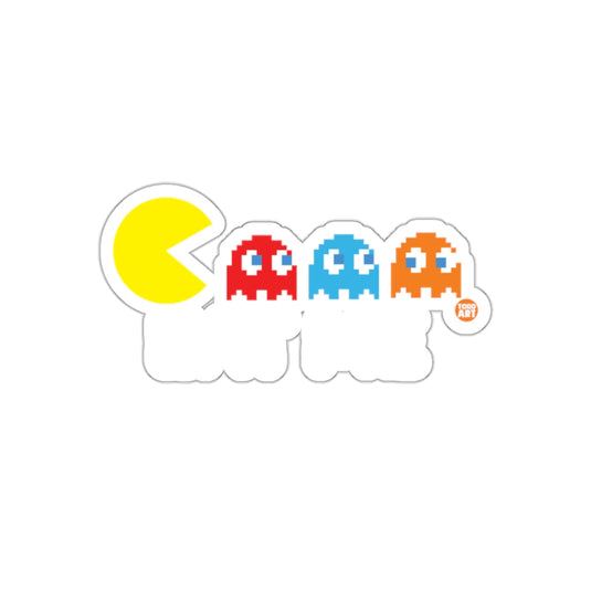 Retro Arcade Sticker ‚Äì Pixel Ghost Chase Vinyl Decal