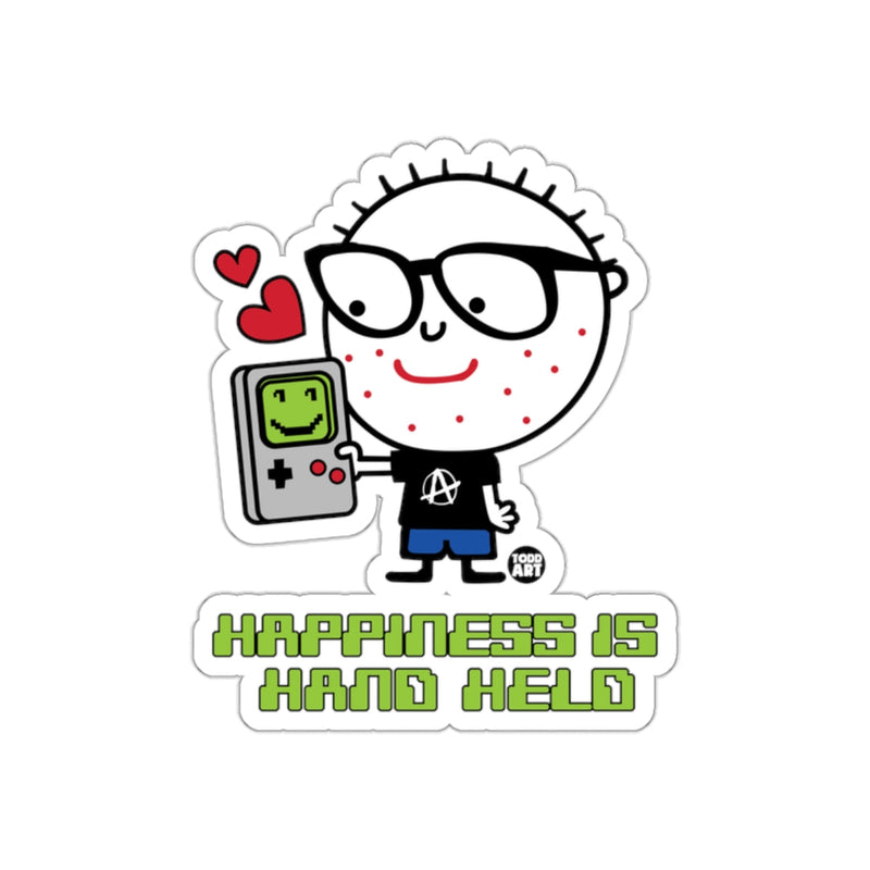 Load image into Gallery viewer, Happiness Is Hand Held Cute Cartoon Sticker Product
