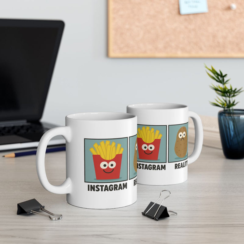 Load image into Gallery viewer, Funny Instagram Reality Fries and Potato Mug
