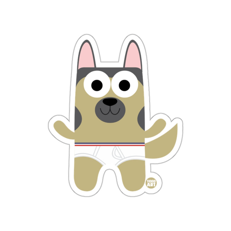 Load image into Gallery viewer, Cute Cartoon Dog Wearing Underwear Sticker
