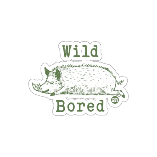 Wild Bored Hog Design Todd Art Vintage Style sticker