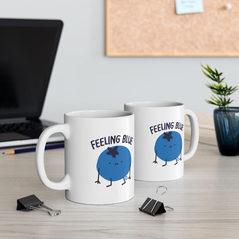 Load image into Gallery viewer, Feeling Blue Cute Blueberry Mug for Office Desk Decor
