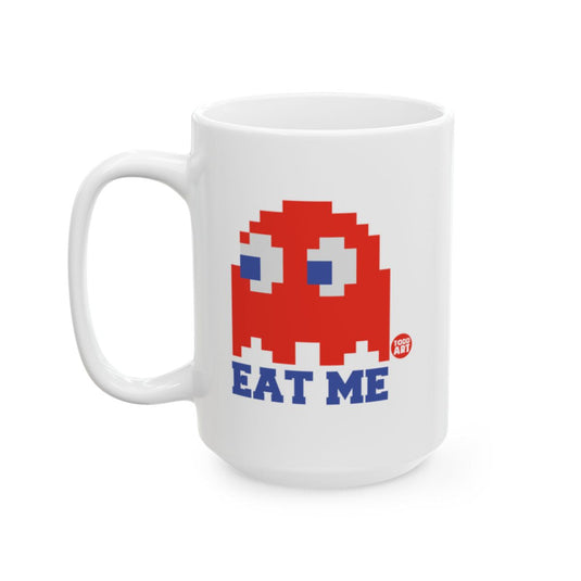 Eat Me Retro Ghost Coffee Mug for Gamers