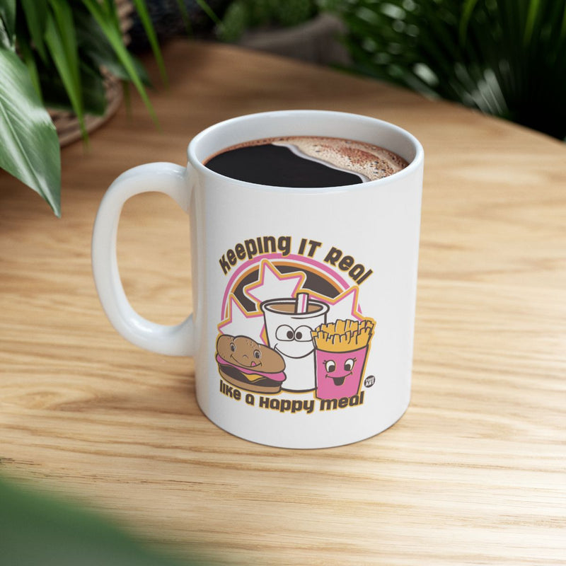 Load image into Gallery viewer, Keeping It Real Like a Happy Meal Coffee Mug
