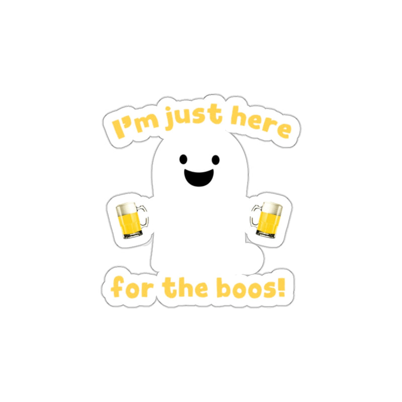 Load image into Gallery viewer, I'm Just Here For The Boos Halloween Sticker
