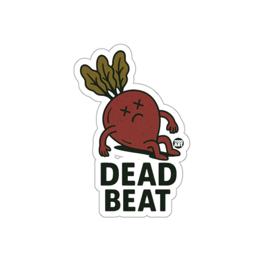 Dead Beat Todd Art Funny Vegetable Sticker