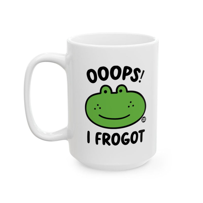 Load image into Gallery viewer, Oooops I Frogot Funny Frog Mug for Coffee or Tea Drinkers
