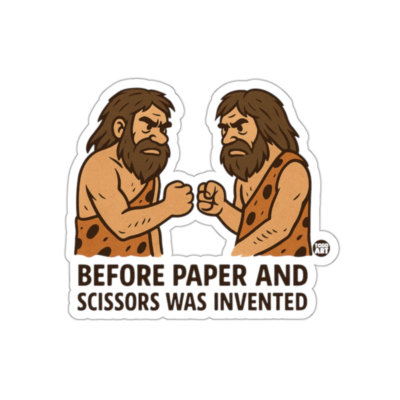 Load image into Gallery viewer, Before Paper And Scissors Was Invented Sticker
