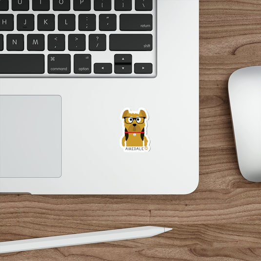 Cute Airedale Dog Laptop Sticker for Pet Lovers