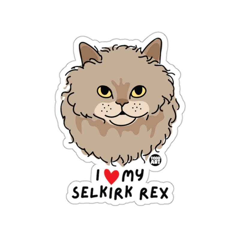 Load image into Gallery viewer, I Love My Selkirk Rex Sticker Cat Lover Gift Product
