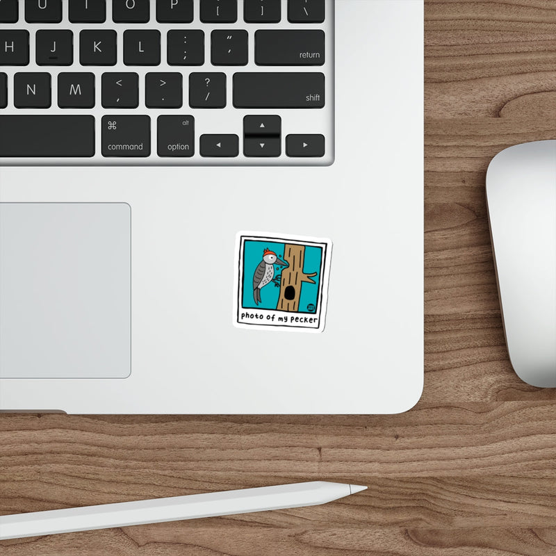 Load image into Gallery viewer, Photo Of My Pecker Funny Bird Cartoon Todd Art Design sticker
