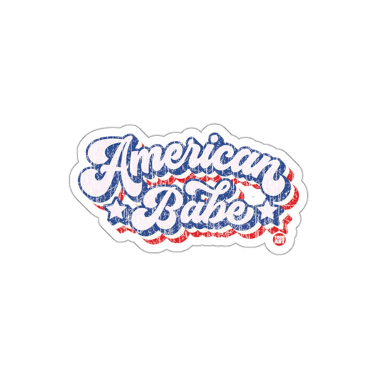 American Babe Retro Patriotic Sticker for Decoration
