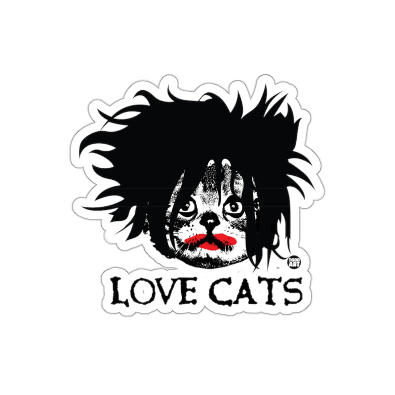 Load image into Gallery viewer, Unique Love Cats Cute Black and White sticker

