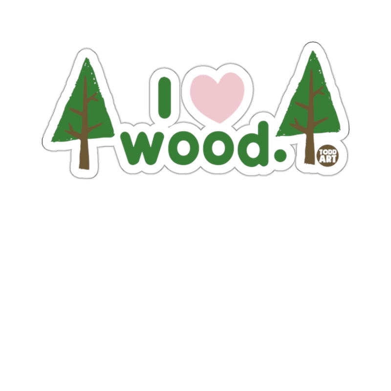 Load image into Gallery viewer, I Heart Wood Nature Inspired Design Todd Art sticker
