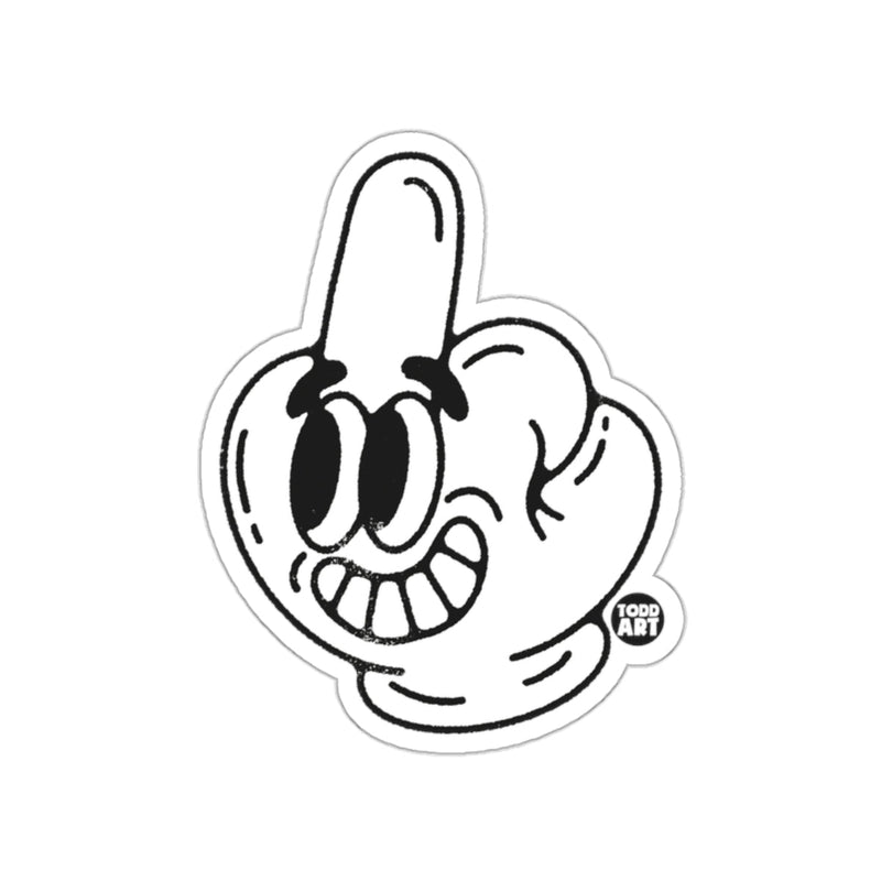 Load image into Gallery viewer, Smiling Cartoon Hand with One Finger Raised Sticker
