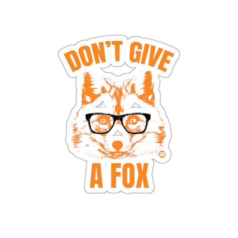 Load image into Gallery viewer, Don't Give A Fox With Glasses Sticker
