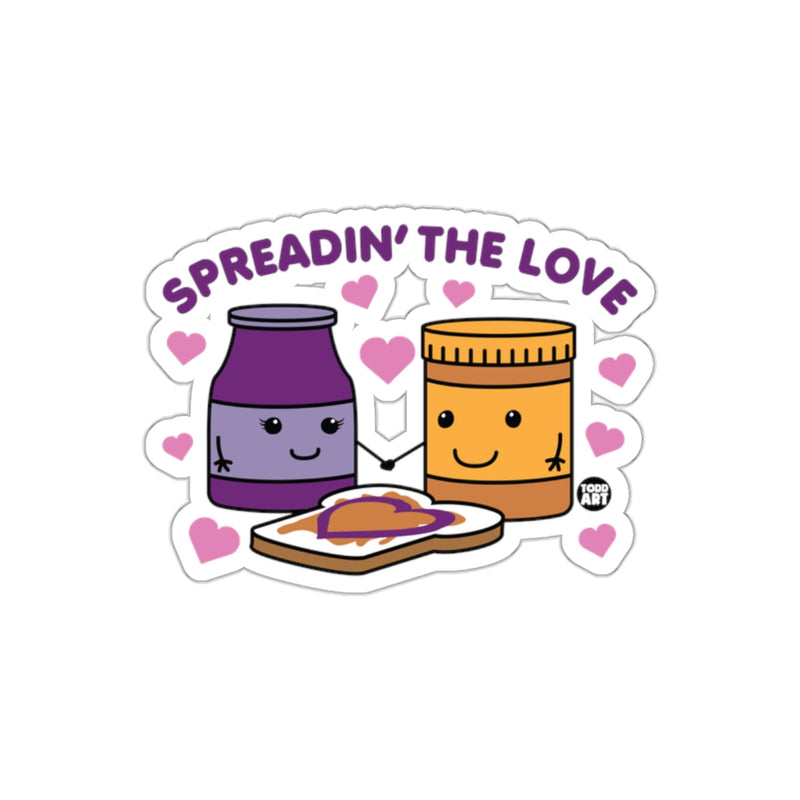 Load image into Gallery viewer, Spreading the Love Cute Peanut Butter and Jelly Sticker
