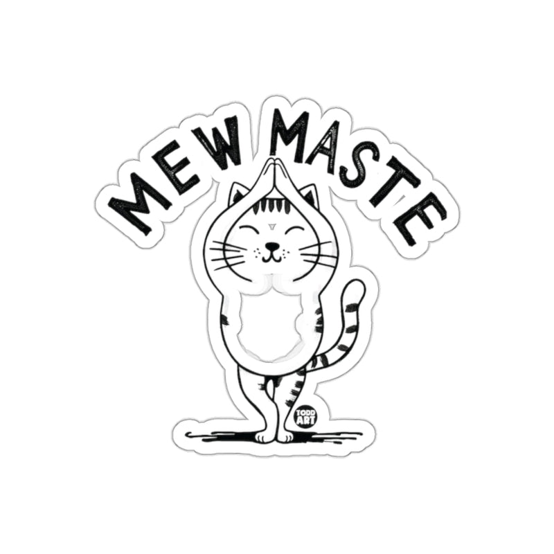Load image into Gallery viewer, Mew Maste Yoga Cat Sticker Adorable Yoga Lover Gift
