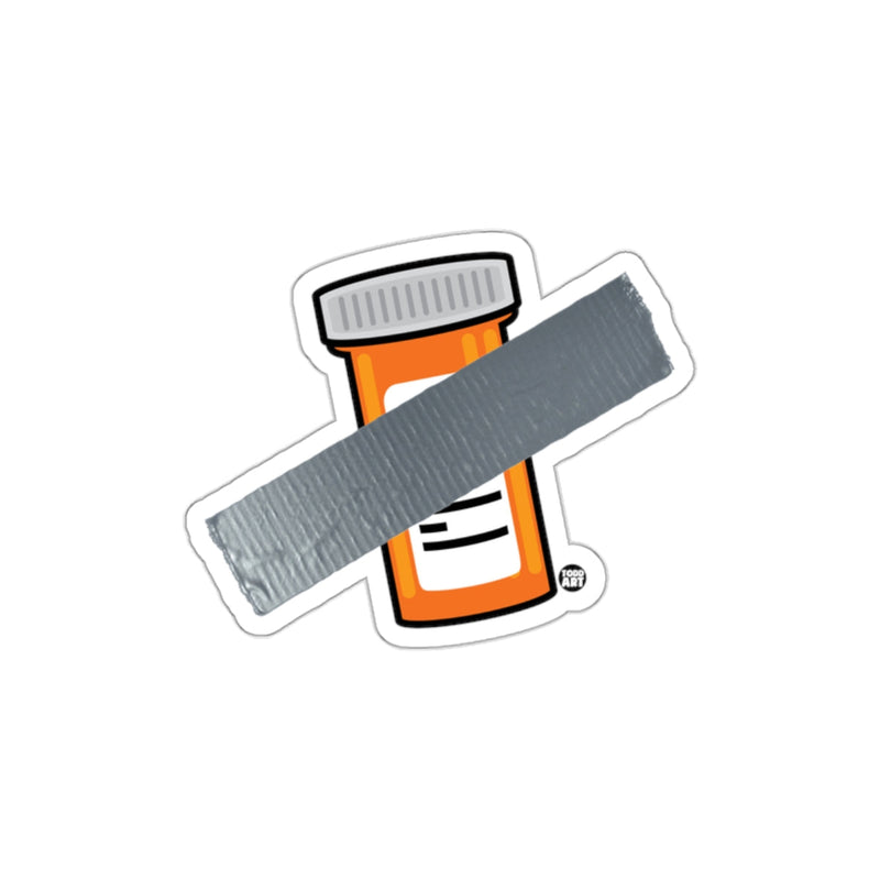 Load image into Gallery viewer, Prescription Bottle Duct Tape Sticker Vinyl Decal Fun Art
