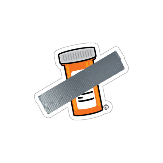 Prescription Bottle Duct Tape Sticker Vinyl Decal Fun Art