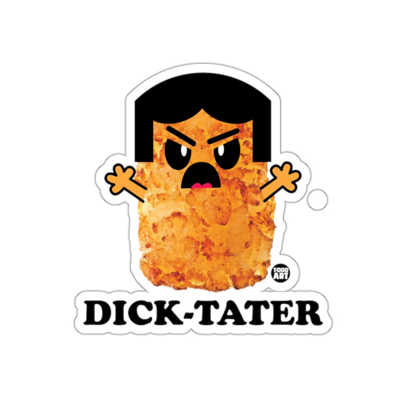 Load image into Gallery viewer, Angry Potato Character Dick-Tater Funny Sticker
