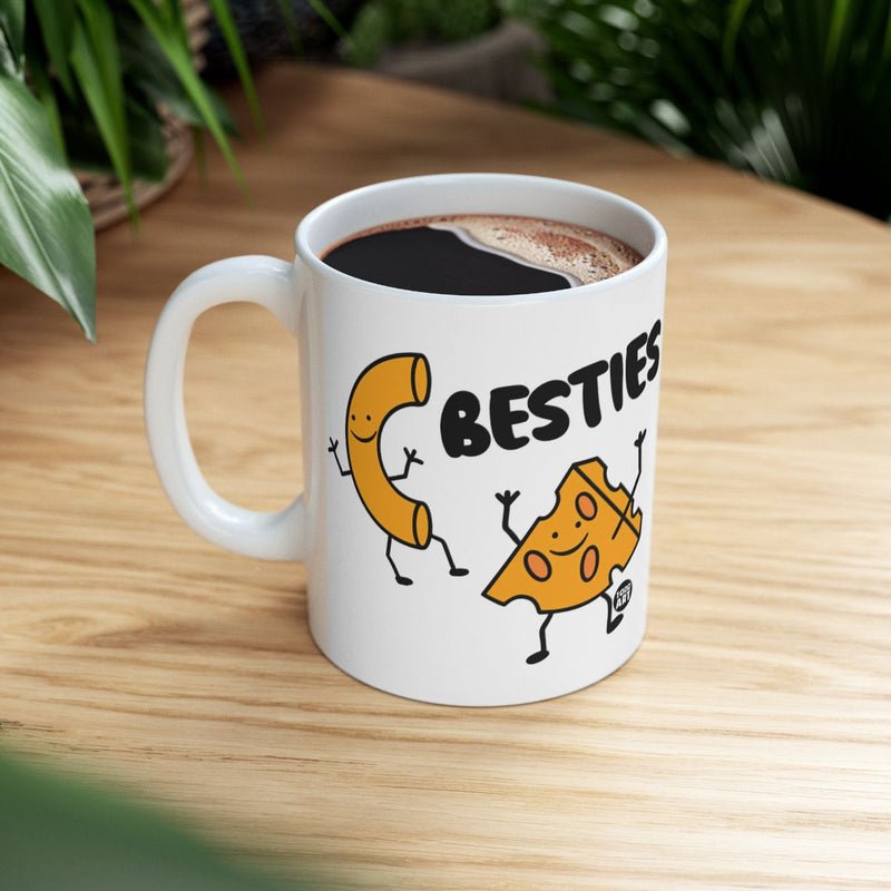 Load image into Gallery viewer, Besties Mac and Cheese Design Mug Fun Friendship Gift
