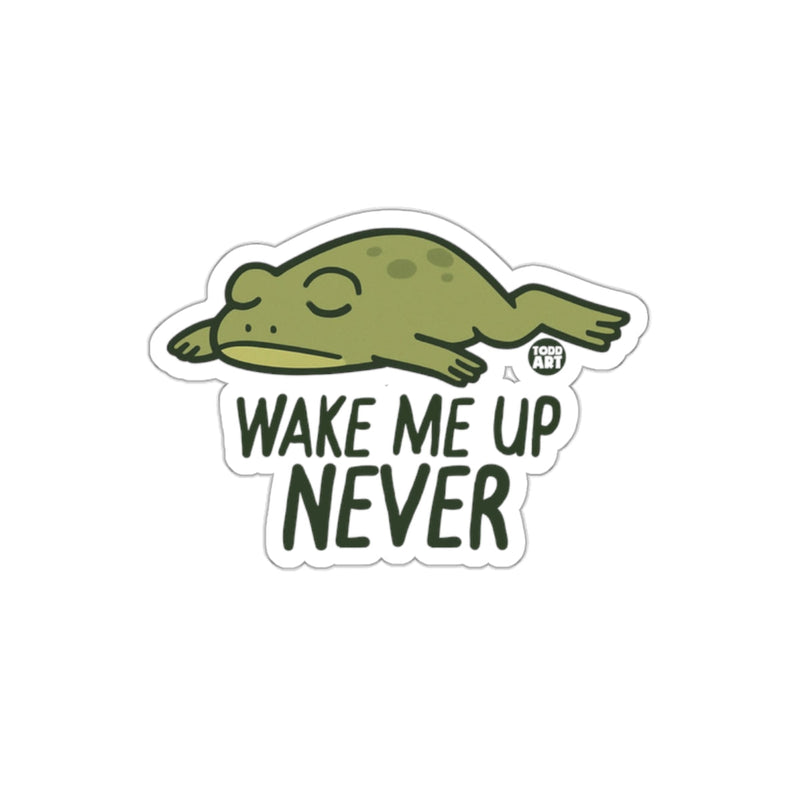 Load image into Gallery viewer, Wake Me Up Never Sleeping Frog Sticker
