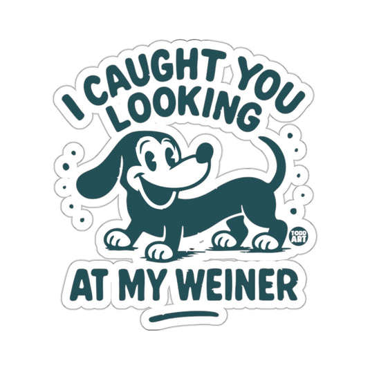 I Caught You Looking At My Weiner Funny Dog Design 