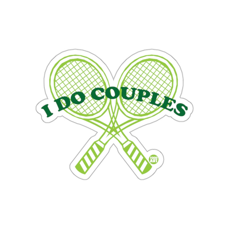Load image into Gallery viewer, I DO COUPLES Tennis Racquet Graphic Design sticker
