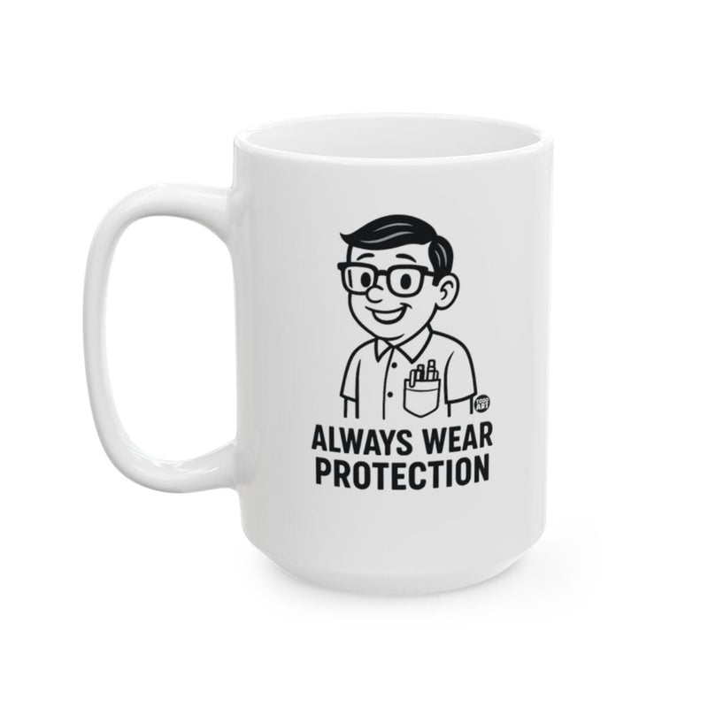 Load image into Gallery viewer, Always Wear Protection Nerdy Fun Print Mug
