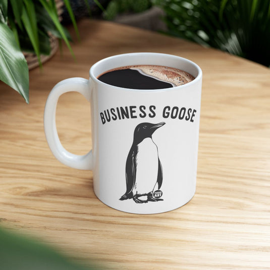 Business Goose Penguin Design Coffee Mug