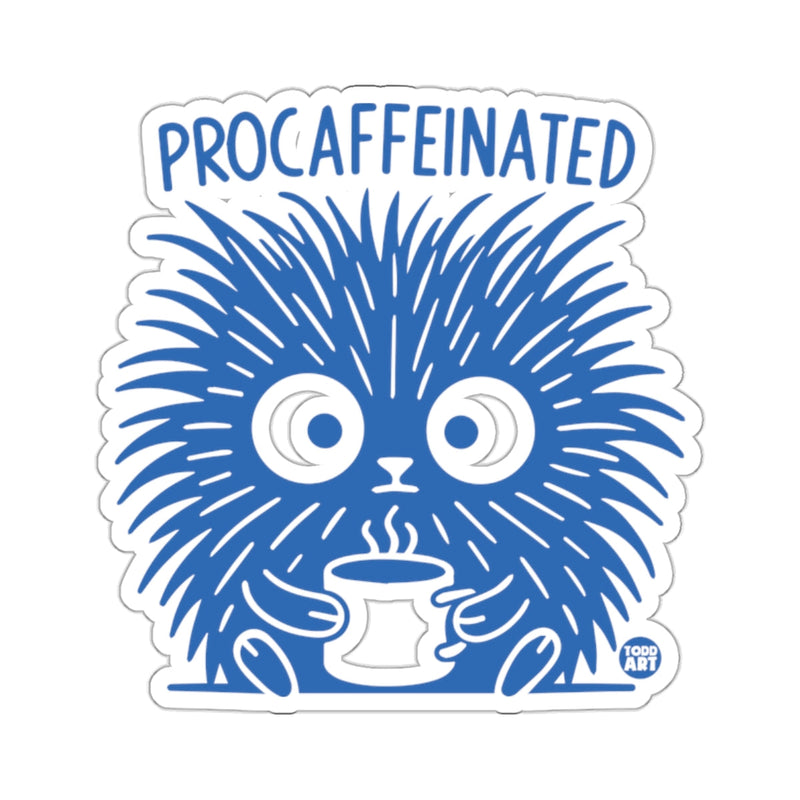 Load image into Gallery viewer, PROCAFFEINATED Coffee Creature TODD ART Sticker 
