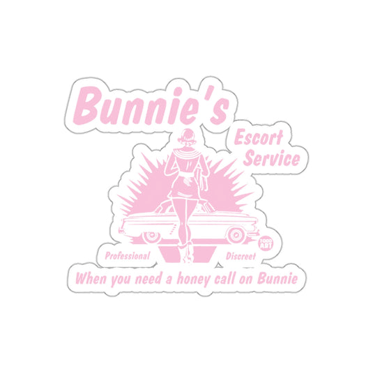 Bunnies Escort Service Professional Discreet Graphic sticker