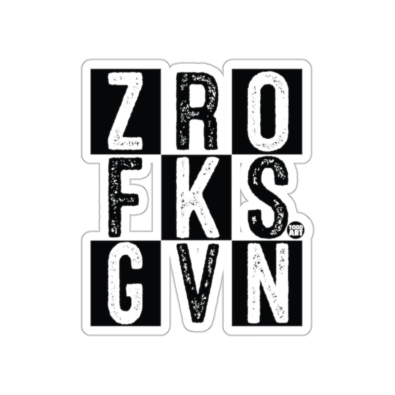 Load image into Gallery viewer, ZRO FKSGVN Bold Graphic Sticker Design Product
