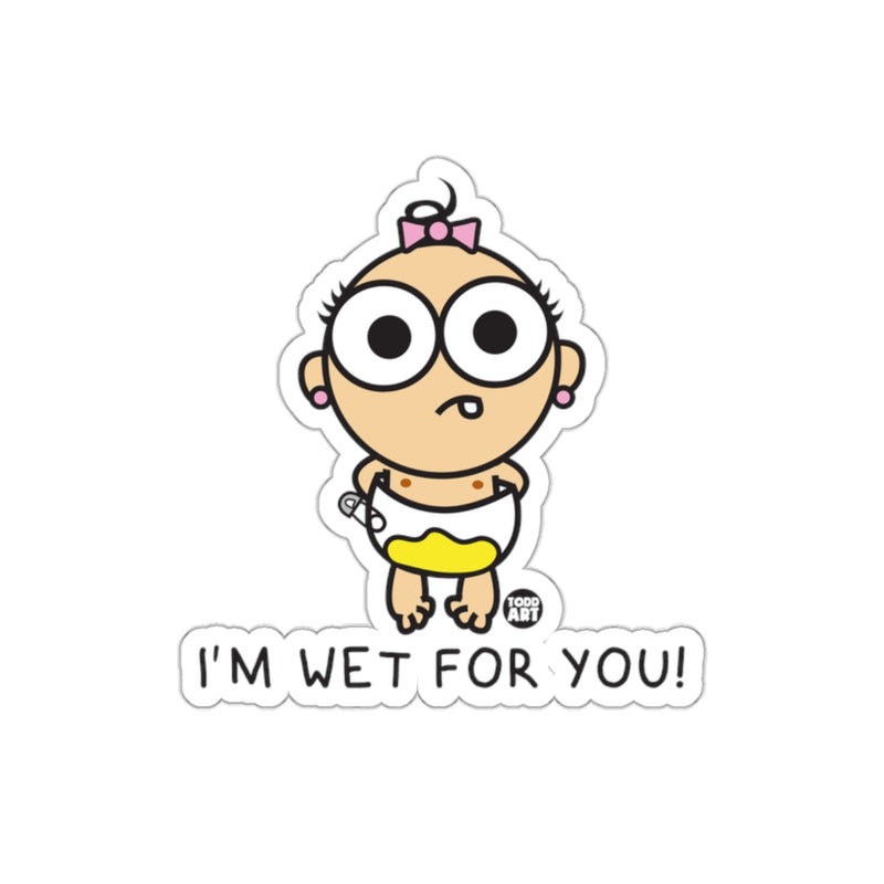 Load image into Gallery viewer, I'm Wet For You Cartoon Baby Sticker
