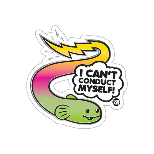 I Can't Conduct Myself Electric Fish Sticker Decor