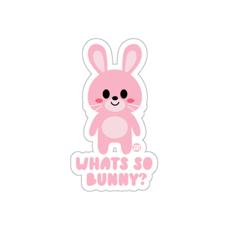 Load image into Gallery viewer, Cute What's So Bunny Sticker for Personalization
