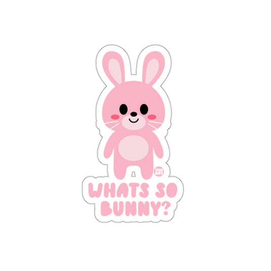 Cute What's So Bunny Sticker for Personalization