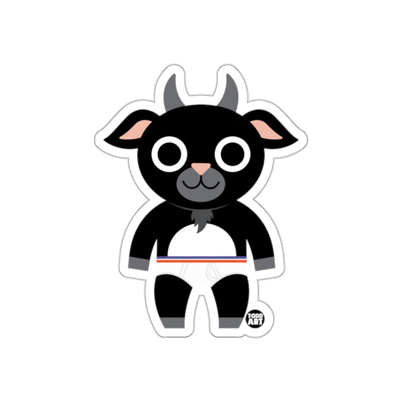 Load image into Gallery viewer, Cute Cartoon Goat Sticker with Adorable Face Design

