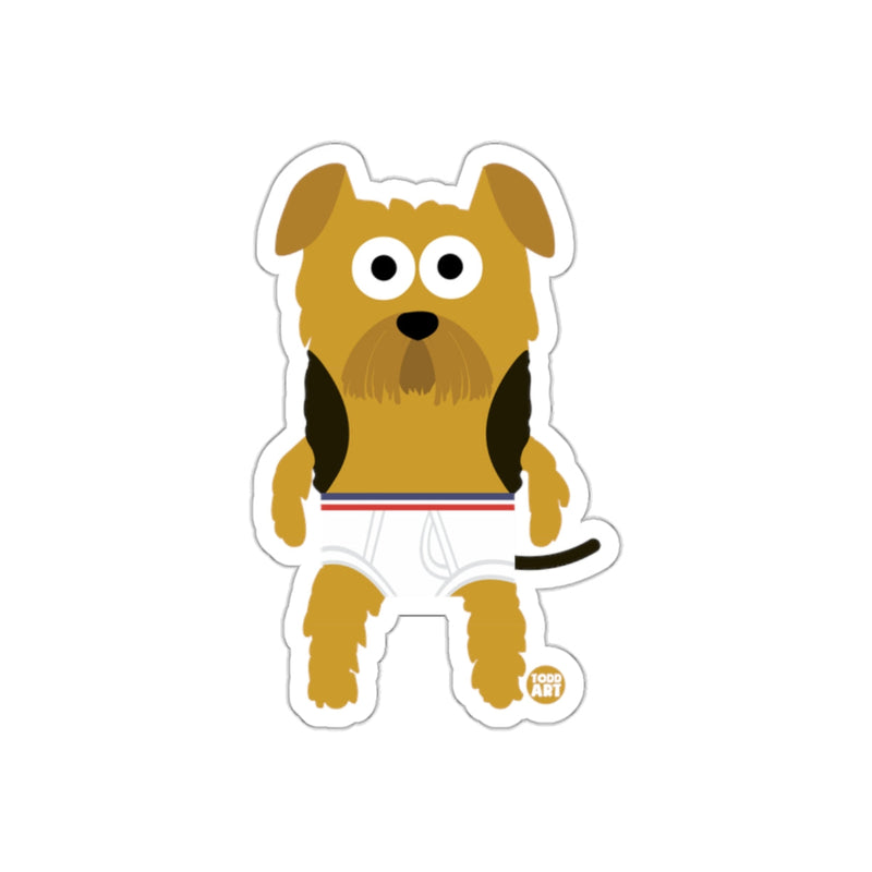 Load image into Gallery viewer, Cute Cartoon Dog in White Pants Sticker
