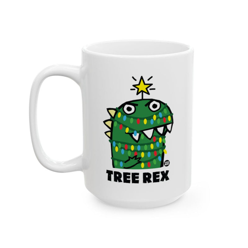 Load image into Gallery viewer, Funny Tree Rex Christmas Dinosaur Mug Product
