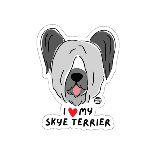 I Love My Skye Terrier Cute Dog Sticker