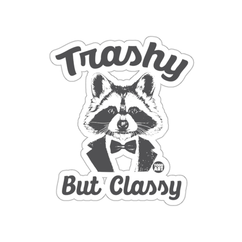 Load image into Gallery viewer, Trashy But Classy Tuxedo Raccoon Todd Art Design sticker
