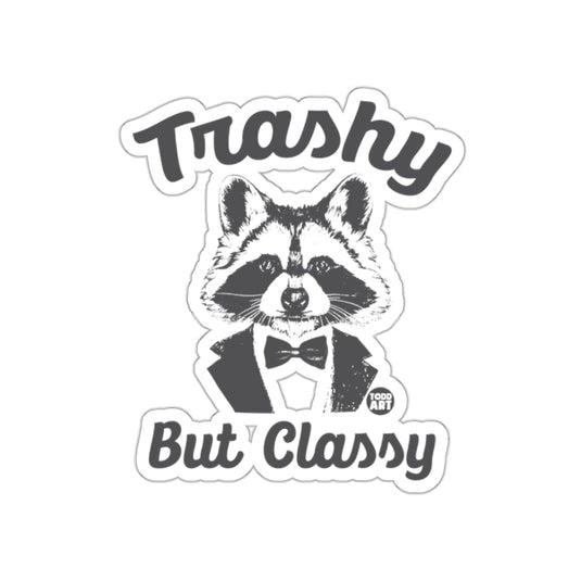 Trashy But Classy Tuxedo Raccoon Todd Art Design sticker