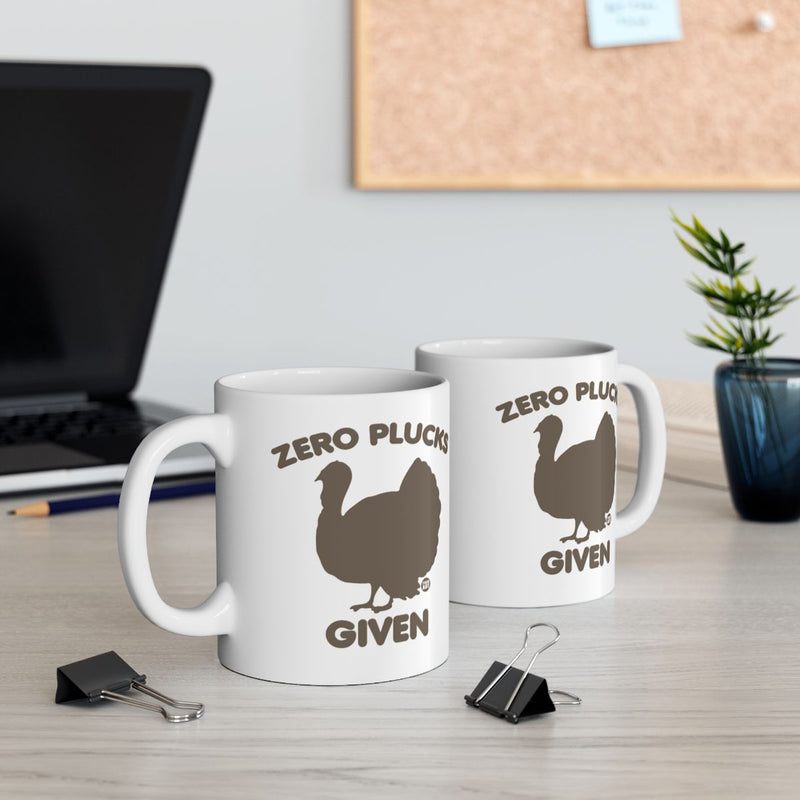 Load image into Gallery viewer, Zero Plucks Given Funny Illustrated Design Mug

