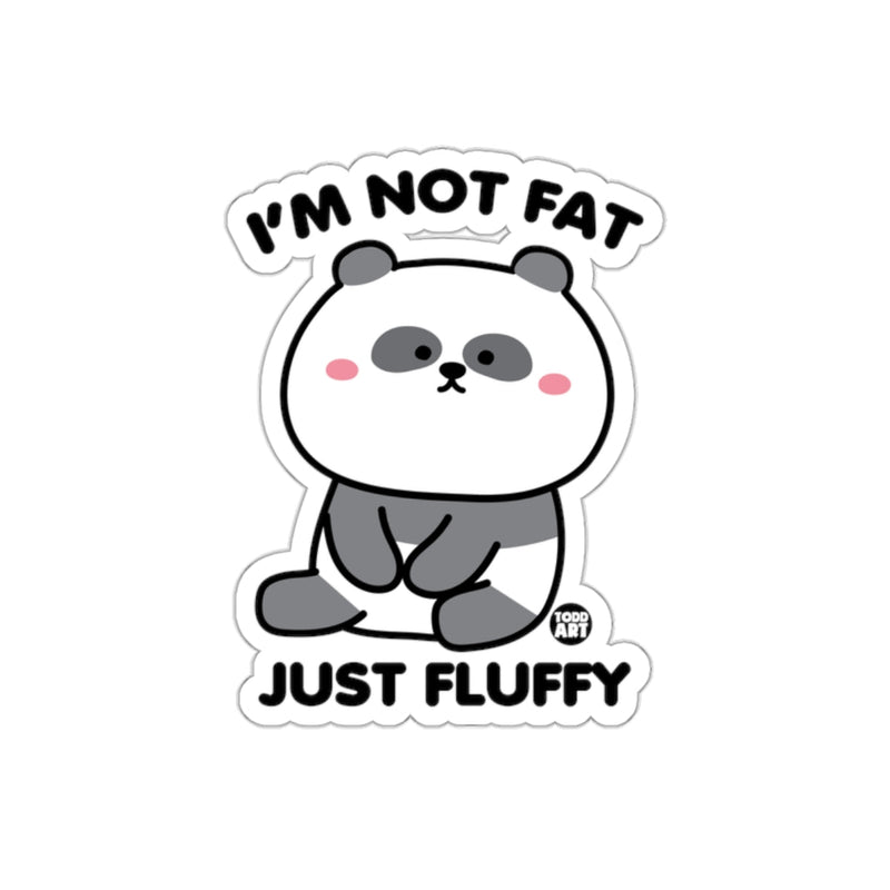 Load image into Gallery viewer, I'm Not Fat Just Fluffy Cute Panda Sticker
