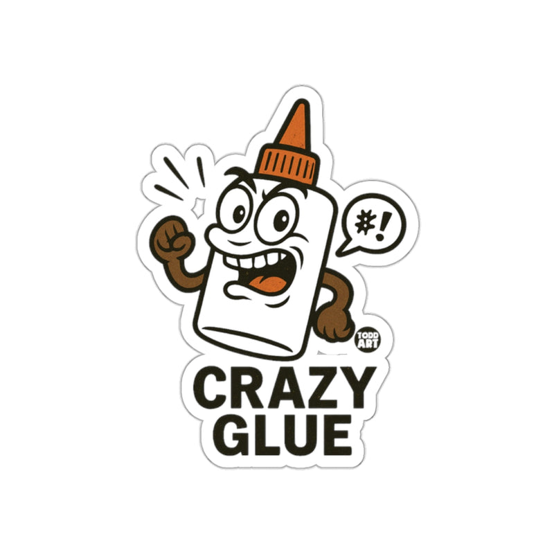 Load image into Gallery viewer, Crazy Glue Bottle Sticker Featuring Todd Art Design
