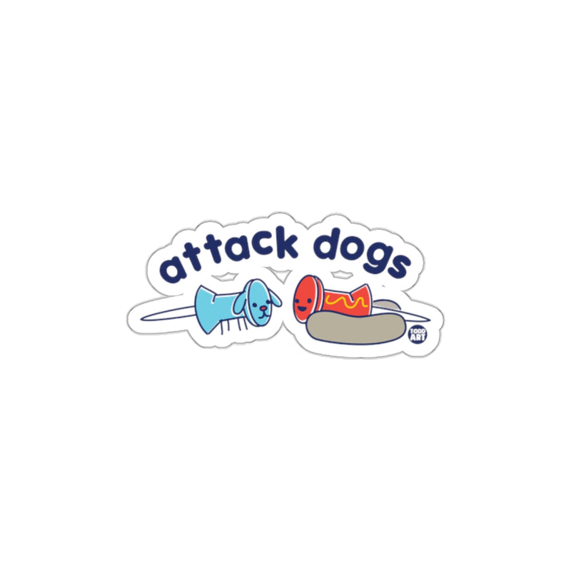 Load image into Gallery viewer, Attack Dogs Funny Hot Dog Illustration Sticker

