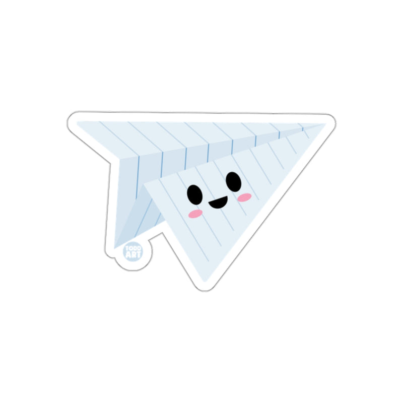 Load image into Gallery viewer, Happy Paper Airplane Kawaii Cute Sticker Product
